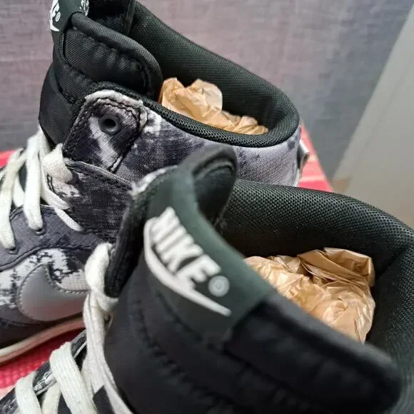 %Nike Dunk Sky High Print Black Sneakers Womens 543258-004 Size 10 / A 23 - Picture 12 of 13